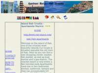 Frontpage screenshot for site: Apartmani Maričić - Rab (http://www.inet.hr/~romarici/)