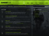Frontpage screenshot for site: Gamenet (http://www.gamenet.hr)