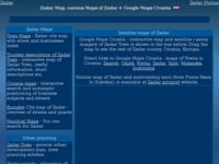 Frontpage screenshot for site: (http://www.infozadar.net/zadar-maps.html)