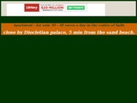 Frontpage screenshot for site: Iznajmljivanje soba u sentru Splita (http://splitapartment.tripod.com/pages/lodging.htm)