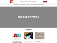 Frontpage screenshot for site: Ženska opća gimnazija Družbe sestara milosrdnica (http://www.zog.hr)