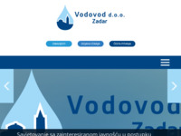 Frontpage screenshot for site: Vodovod d.o.o. Zadar (http://www.vodovod-zadar.hr/)