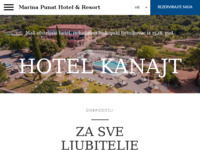 Frontpage screenshot for site: Hotel - Restaurant Kanajt (http://www.kanajt.hr)