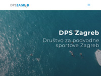 Frontpage screenshot for site: Društvo za podvodne sportove Zagreb (http://www.dps-zagreb.hr/)