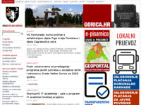 Frontpage screenshot for site: Grad Velika Gorica (http://www.gorica.hr)