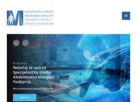 Frontpage screenshot for site: Medicinski fakultet Sveučilišta u Split (http://www.mefst.hr/)