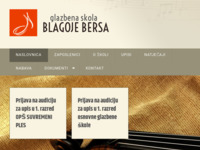 Frontpage screenshot for site: (http://www.glazbena-skola-zadar.hr/)