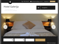 Frontpage screenshot for site: Hotel Galerija - Zagreb (http://www.hotel-galerija.hr/)