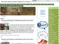 Frontpage screenshot for site: Tehnička škola Ruđera Boškovića Vinkovci (http://www.tsvk.hr)