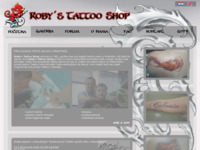 Frontpage screenshot for site: Roby's tattoo shop (http://www.robytattoo.com/)