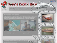 Frontpage screenshot for site: Roby's tattoo shop (http://www.robytattoo.com/)