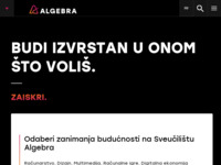 Frontpage screenshot for site: Algebra (http://www.algebra.hr/)
