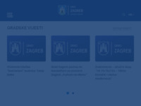 Frontpage screenshot for site: (http://www.zagreb.hr)