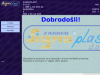Frontpage screenshot for site: Signoplast d.o.o. za kemijsku proizvodnju (http://www.signoplast.hr)