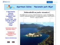 Frontpage screenshot for site: Apartmani Soline - Nacionalni park Mljet (http://soline.freeservers.com/)