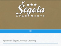 Frontpage screenshot for site: Apartmani Šegota - Novalja, otok Pag (http://www.novalja-pag.net/segota)