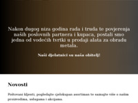 Frontpage screenshot for site: (http://www.pfeifer-tti.hr/)