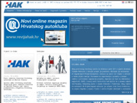 Frontpage screenshot for site: (http://www.hak.hr/)