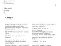 Frontpage screenshot for site: (http://www.medicus.hr/)