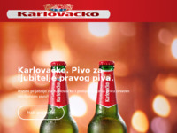 Frontpage screenshot for site: Karlovačka pivovara (http://www.karlovacko.hr/)