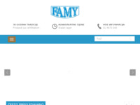 Frontpage screenshot for site: (http://www.famy.hr/)