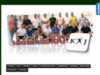 Frontpage screenshot for site: Badminton klub Kaj (http://www.bkkaj.hr)