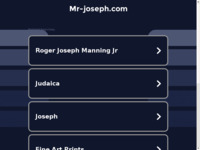 Frontpage screenshot for site: Mr. Joseph (http://www.mr-joseph.com)