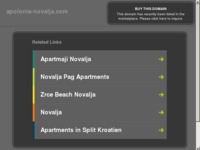 Frontpage screenshot for site: (http://www.apolonia-novalja.com/)