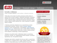 Frontpage screenshot for site: Aka d.o.o. - Izrada reklama (http://www.aka.hr)