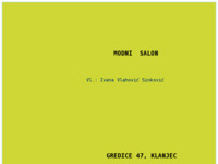 Frontpage screenshot for site: Modni salon Stil (http://www.inet.hr/~stil/)