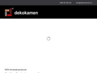 Frontpage screenshot for site: (http://www.dekokamen.hr/)
