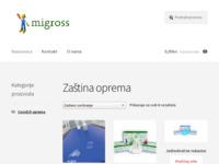 Frontpage screenshot for site: Migross d.o.o. (http://www.migross.hr/)