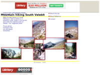 Frontpage screenshot for site: Sedmodnevno planinarenje južnim Velebitom (http://dampas.tripod.com/Main.html)