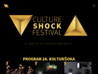 Frontpage screenshot for site: Festival Kulturšok (http://www.c-shock.org)
