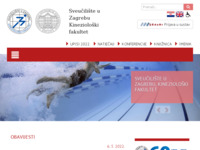 Frontpage screenshot for site: Kineziološki fakultet (http://www.kif.hr/)