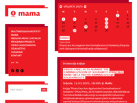 Frontpage screenshot for site: Klub net kulture [mama] (http://www.mi2.hr/)