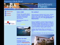 Frontpage screenshot for site: Apartmani Franjić Supetar, otok Brač (http://free-os.htnet.hr/apartmani/)