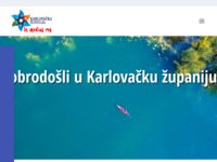 Frontpage screenshot for site: Turistička zajednica Karlovačke županije (http://www.tzkz.hr/)
