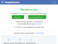 Frontpage screenshot for site: Maretina (http://www.maretina.com/)