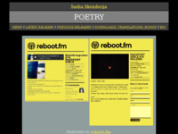 Frontpage screenshot for site: (http://www.cuni.cz/~skenders/poetry/)