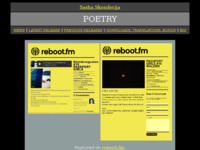 Frontpage screenshot for site: Ništa nije kao na filmu - Praški fraktali (http://www.cuni.cz/~skenders/poetry/)