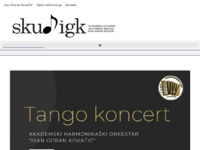 Frontpage screenshot for site: Studentsko kulturno umjetničko društvo Ivan Goran Kovačić (http://www.igk.hr/)