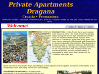Frontpage screenshot for site: Privatni apartmani Dragana, Premantura (http://free-pu.htnet.hr/Apartments-Croatia/)