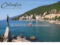 Frontpage screenshot for site: Olinfos turistička agencija, Lovran (http://www.olinfos.hr/)