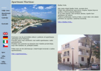 Frontpage screenshot for site: Apartmani Martinac, Baška Voda (http://www.inet.hr/martinac/)