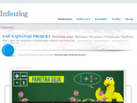 Frontpage screenshot for site: (http://www.izlog.hr)