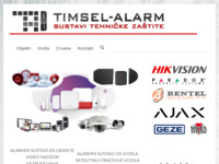 Frontpage screenshot for site: Timsel-alarm (http://www.timsel-alarm.hr/)