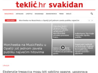 Frontpage screenshot for site: (http://www.teklic.hr/)