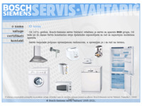 Frontpage screenshot for site: Bosch-Siemens servis kućanskih aparata (http://www.servis-vahtaric.hr)