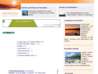 Frontpage screenshot for site: (http://www.kroatien-links.de/kroatien-medien.htm)